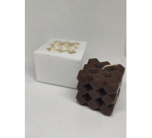 Силиконовая форма для свечей кубик Dodecube 27