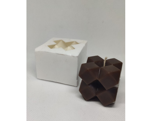 Силиконовая форма для свечей кубик Dodecube 8