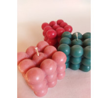 Декоративная свеча в форме куба Bubble 2