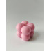Силиконовая форма для свечей 3D-куб Bubble mini 3.5 см белая